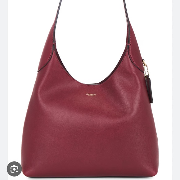 Coach Handbags - Coach Brooklyn 28 Dark Ruby Shoulder Bag